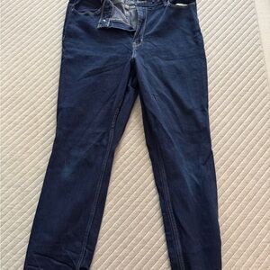 Old Navy Women's Dark Blue Straight Leg Jeans